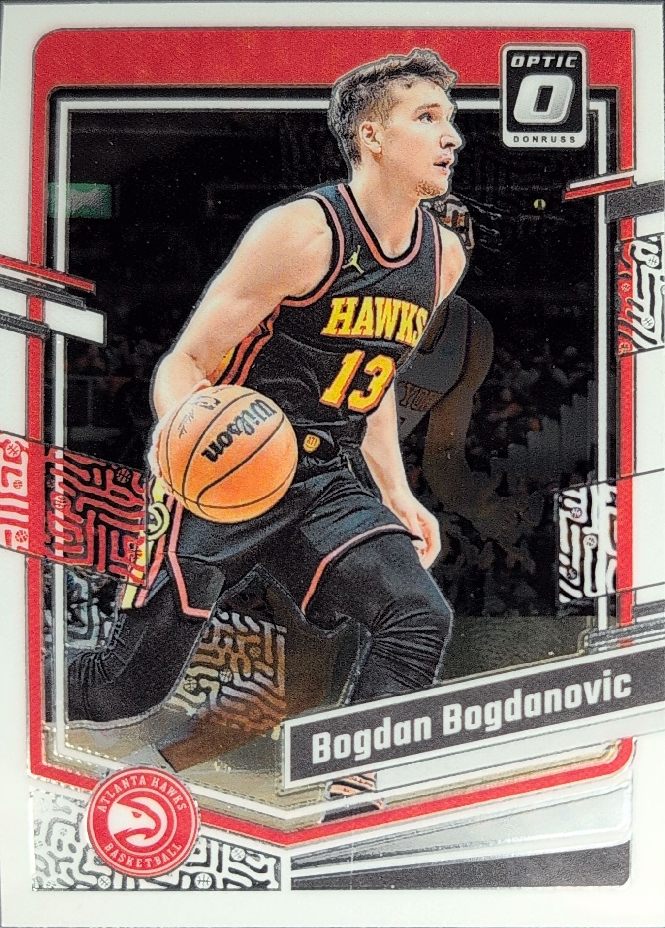 2023-24 Donruss Optic Bogdan Bogdanovic #110 Atlanta Hawks front