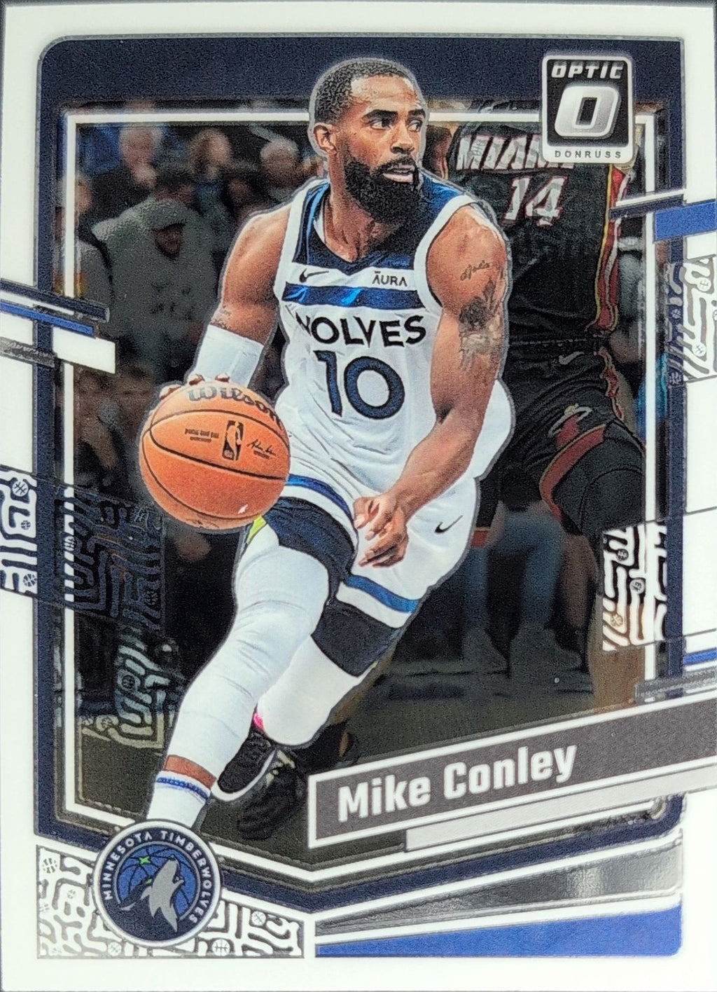 Mike Conley 2023-24 Donruss Optic #77 Minnesota Timberwolves