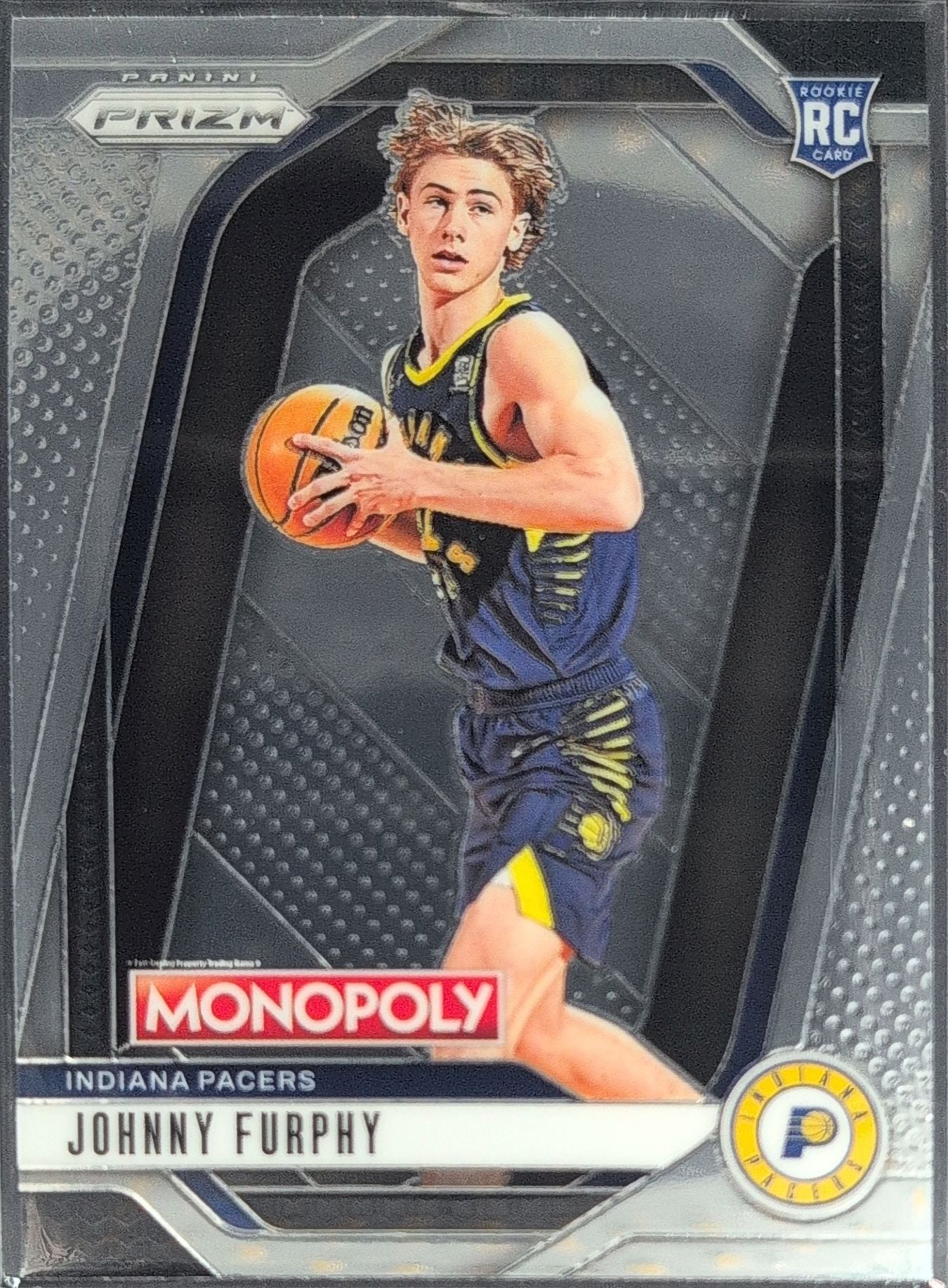 2024-25 Panini Prizm Monopoly Johnny Furphy #60 RC Indiana Pacers front