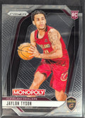 2024-25 Panini Prizm Monopoly Jaylon Tyson #15 RC Cleveland Cavaliers front