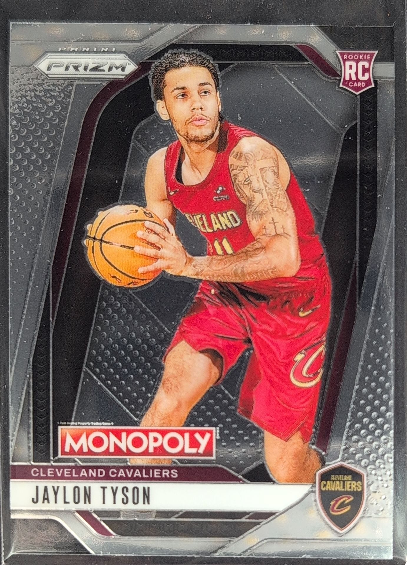 2024-25 Panini Prizm Monopoly Jaylon Tyson #15 RC Cleveland Cavaliers front