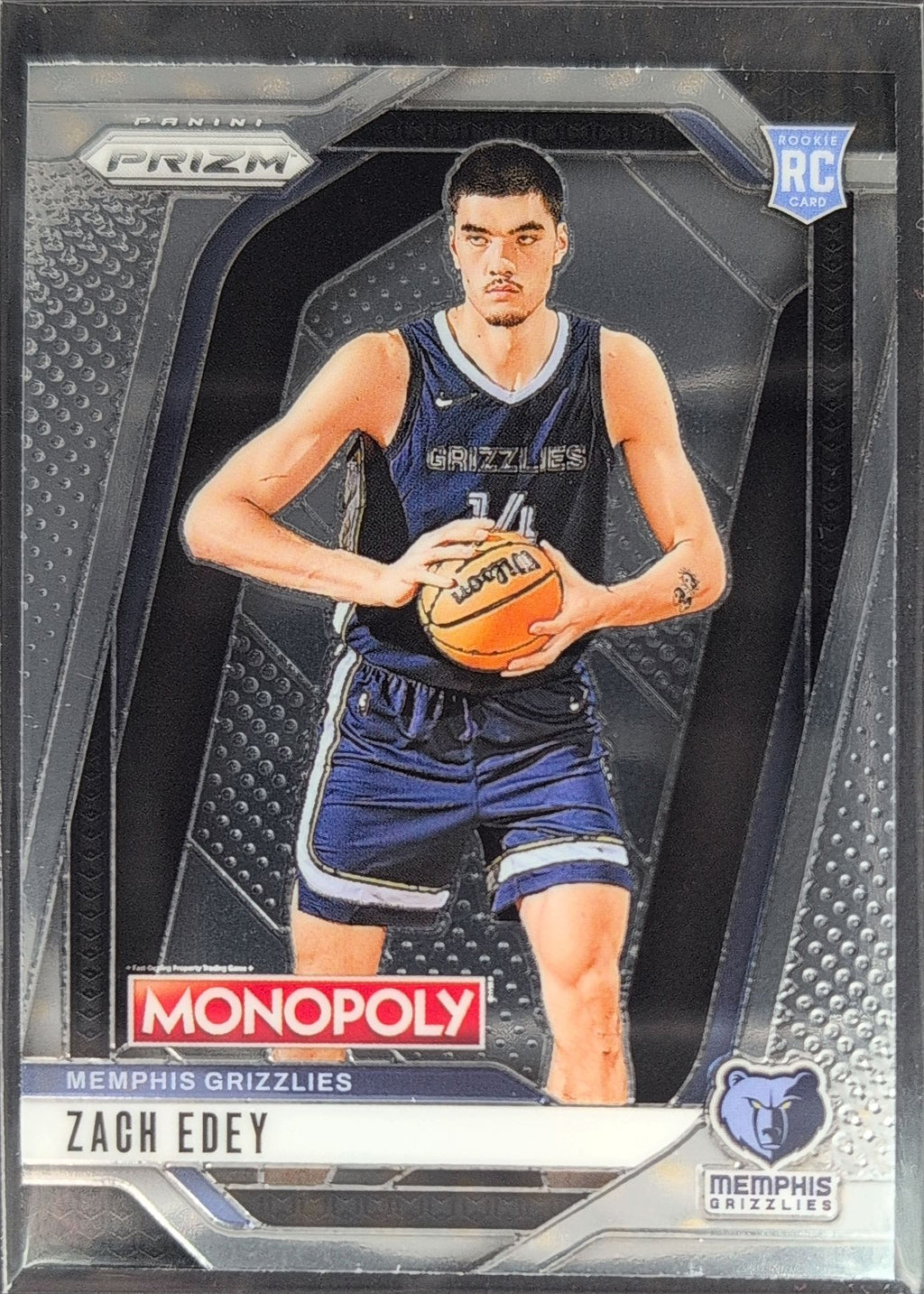 2024-25 Panini Prizm Monopoly Zach Edey #24 RC Memphis Grizzlies front