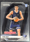 2024-25 Panini Prizm Monopoly Zach Edey #24 RC Memphis Grizzlies front