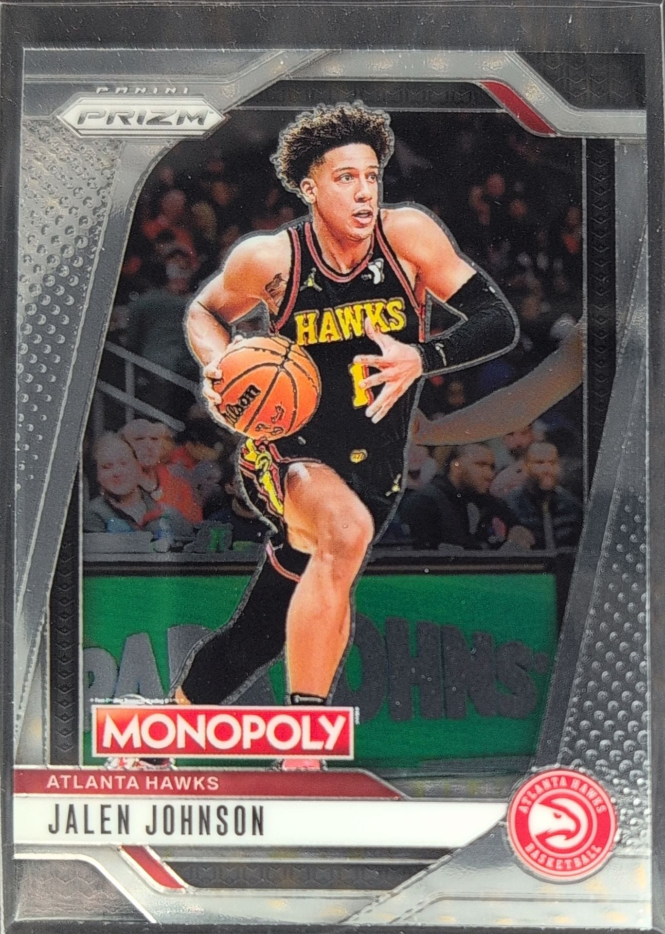2024-25 Panini Prizm Monopoly Jalen Johnson #26 Atlanta Hawks front