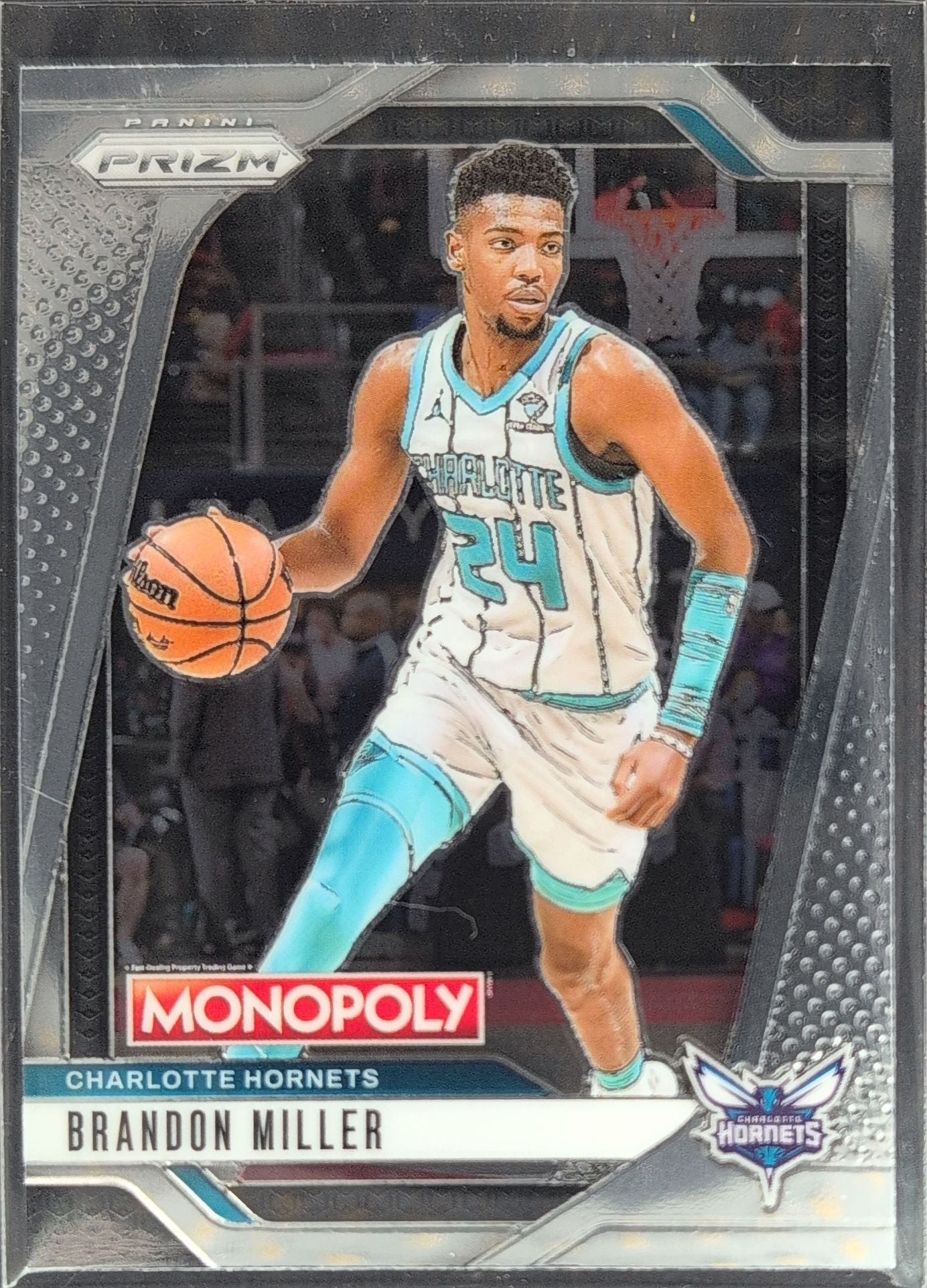 2024-25 Panini Prizm Monopoly Brandon Miller #32 Charlotte Hornets front