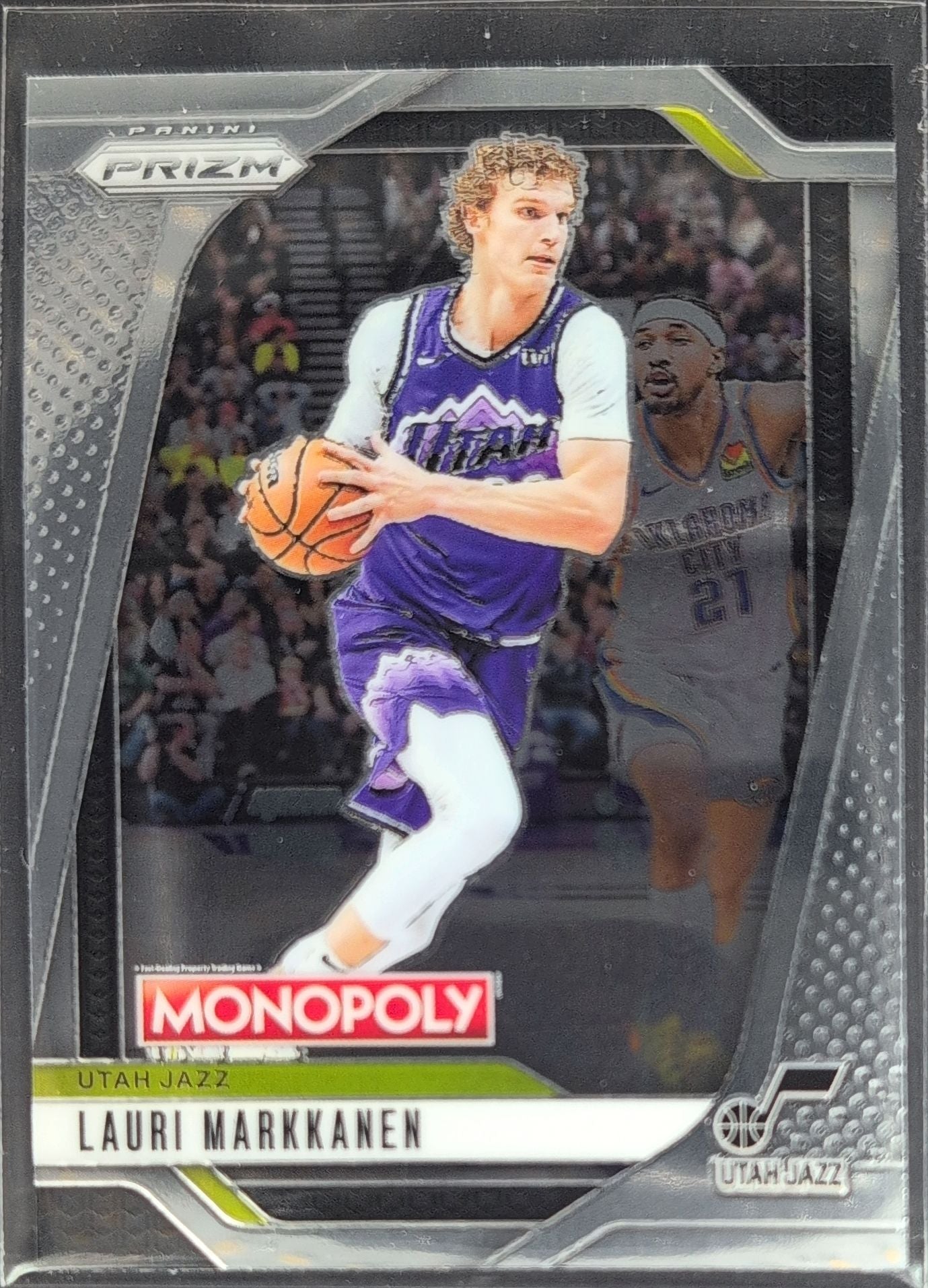 Lauri Markkanen 2024-25 Panini Prizm Monopoly #34 Silver Prizms Utah Jazz