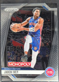 2024-25 Panini Prizm Monopoly Jaden Ivey #65 Detroit Pistons front