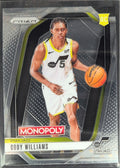 2024-25 Panini Prizm Monopoly Cody Williams #35 RC Utah Jazz front