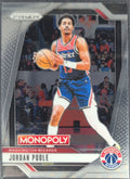 2024-25 Panini Prizm Monopoly Jordan Poole #85 Washington Wizards front