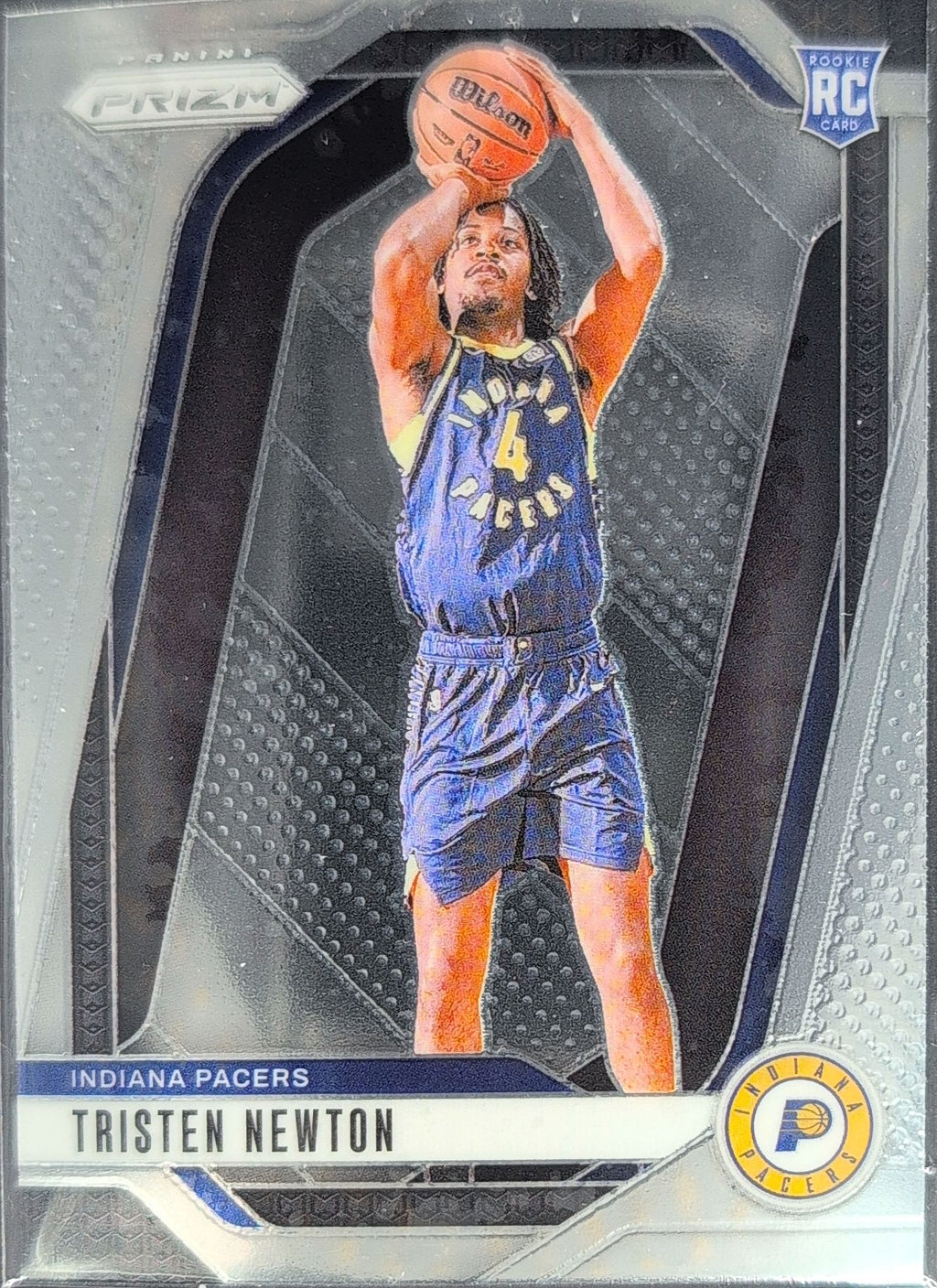 2024-25 Panini Prizm Tristen Newton #261 RC Indiana Pacers front
