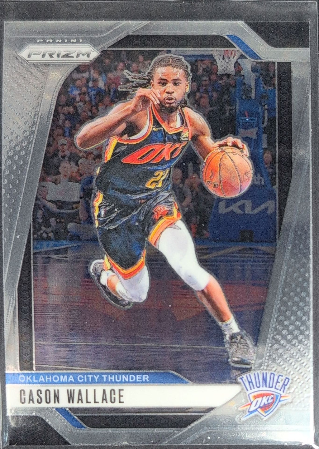 2024-25 Panini Prizm Cason Wallace #212 Oklahoma City Thunder front
