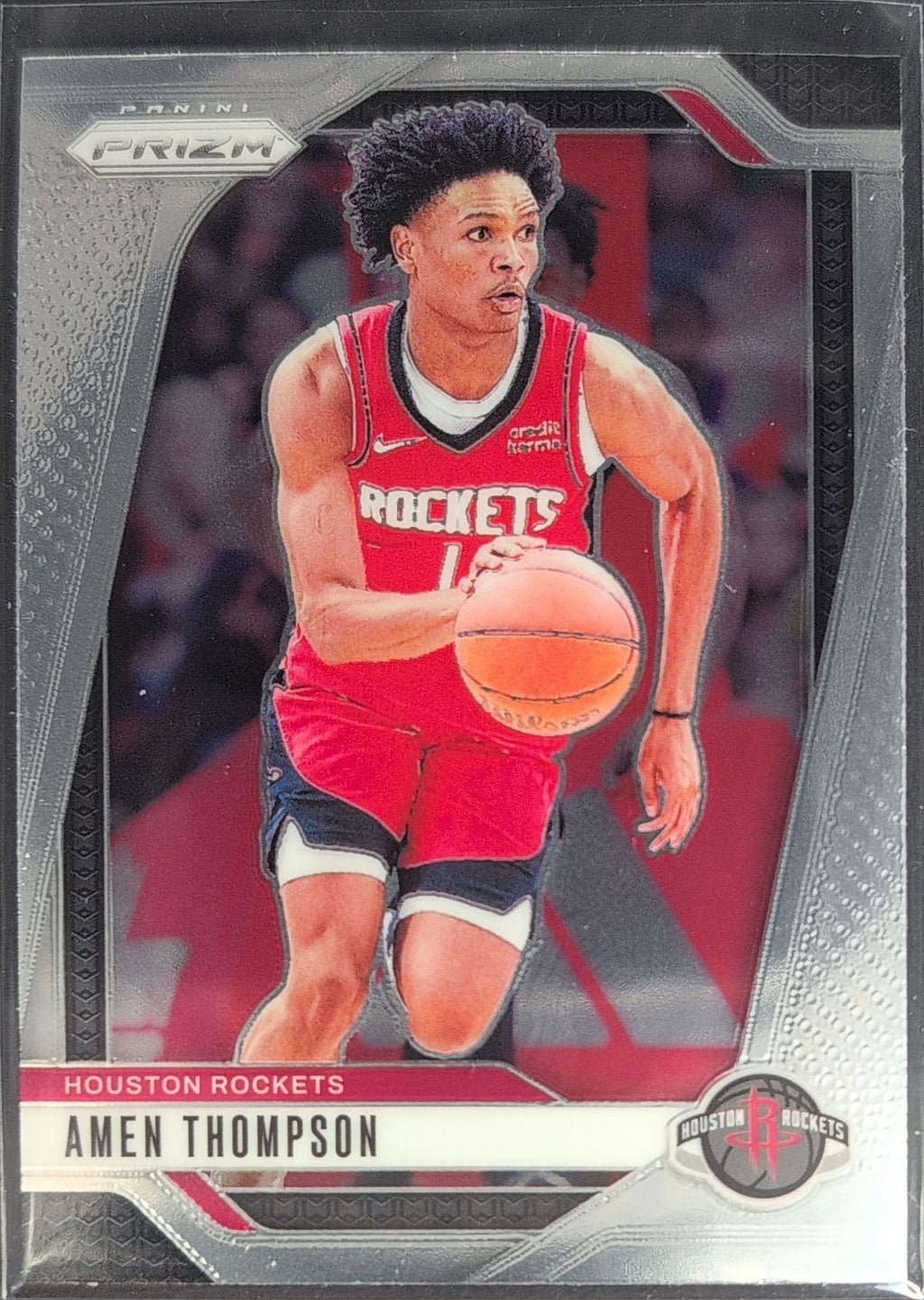 2024-25 Panini Prizm Amen Thompson #118 Houston Rockets front