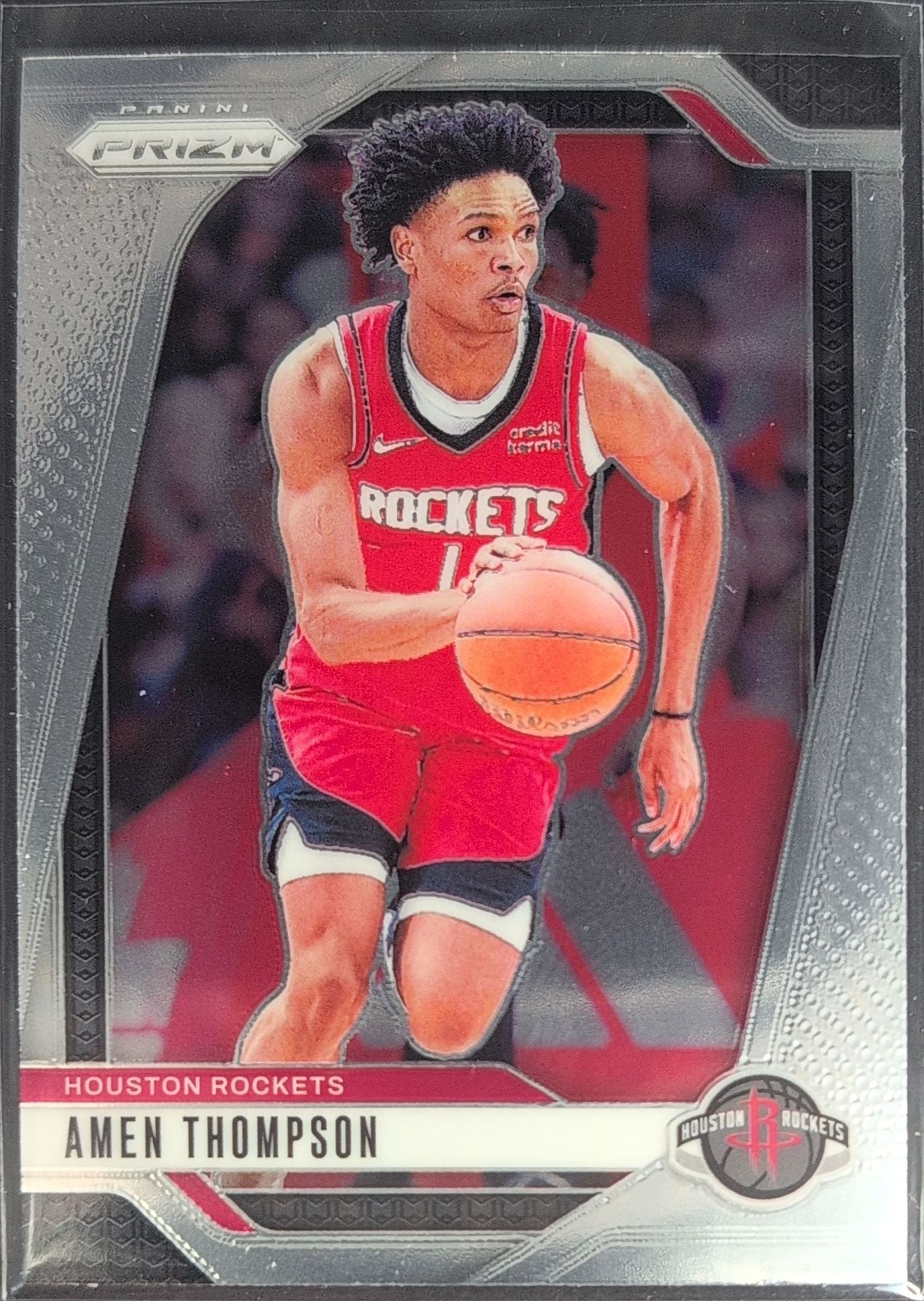 2024-25 Panini Prizm Amen Thompson #118 Houston Rockets front