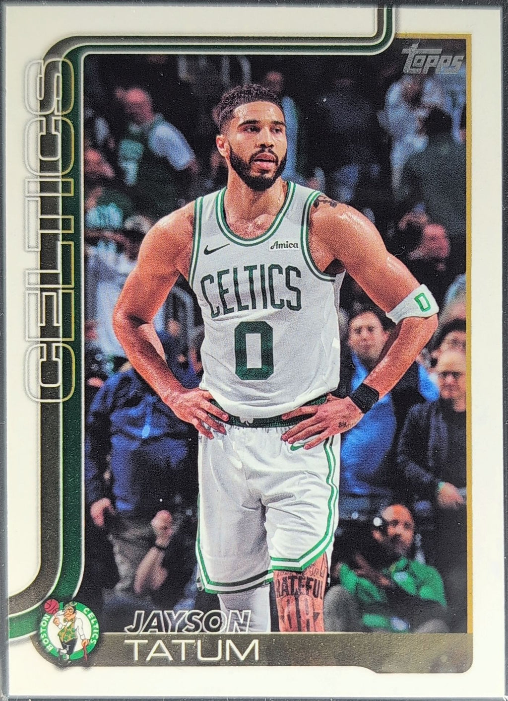 2025-26 Topps Jayson Tatum #1 Rainbow Foilboard Boston Celtics front