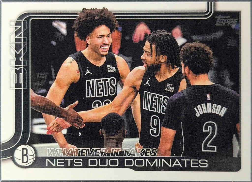 2025-26 Topps Whatever It Takes: Nets Duo Dominates #273 Brooklyn Nets front