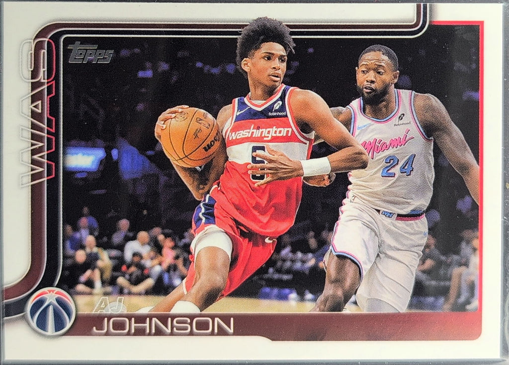 2025-26 Topps AJ Johnson #99 Washington Wizards front