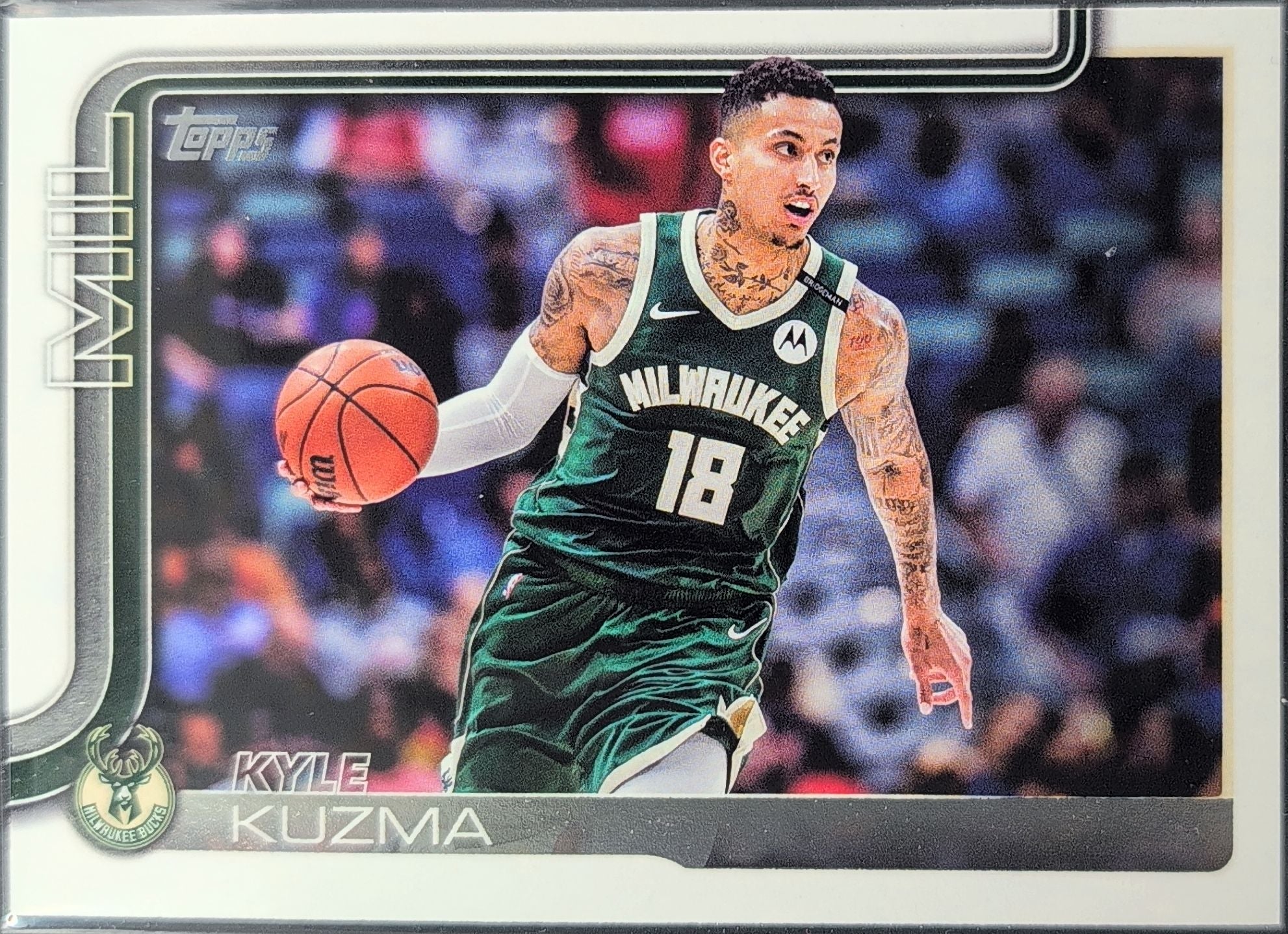 2025-26 Topps Kyle Kuzma #56 Rainbow Foilboard Milwaukee Bucks front