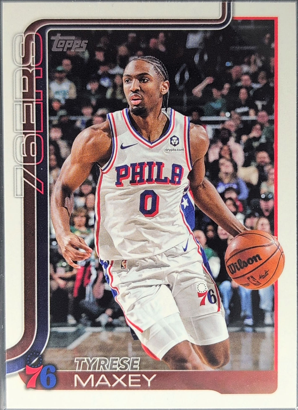 2025-26 Topps Tyrese Maxey #21 Philadelphia 76ers front