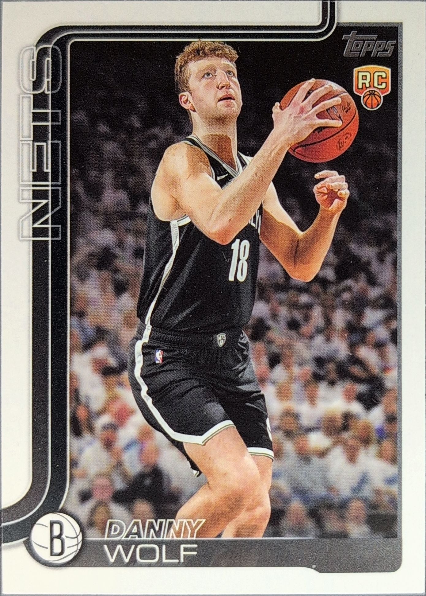 2025-26 Topps Danny Wolf #227 Rainbow Foilboard RC Brooklyn Nets front
