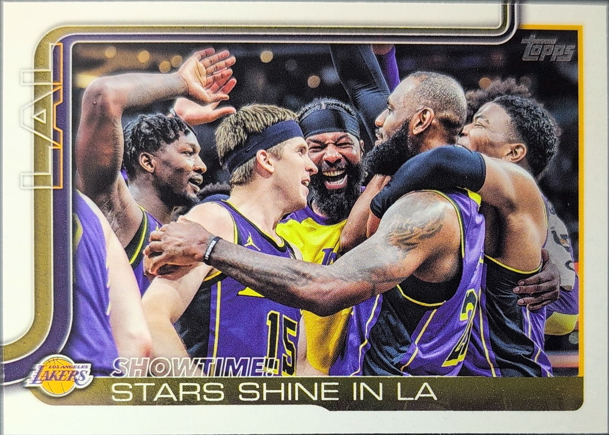 2025-26 Topps Showtime!: Stars Shine in LA #293 Los Angeles Lakers front