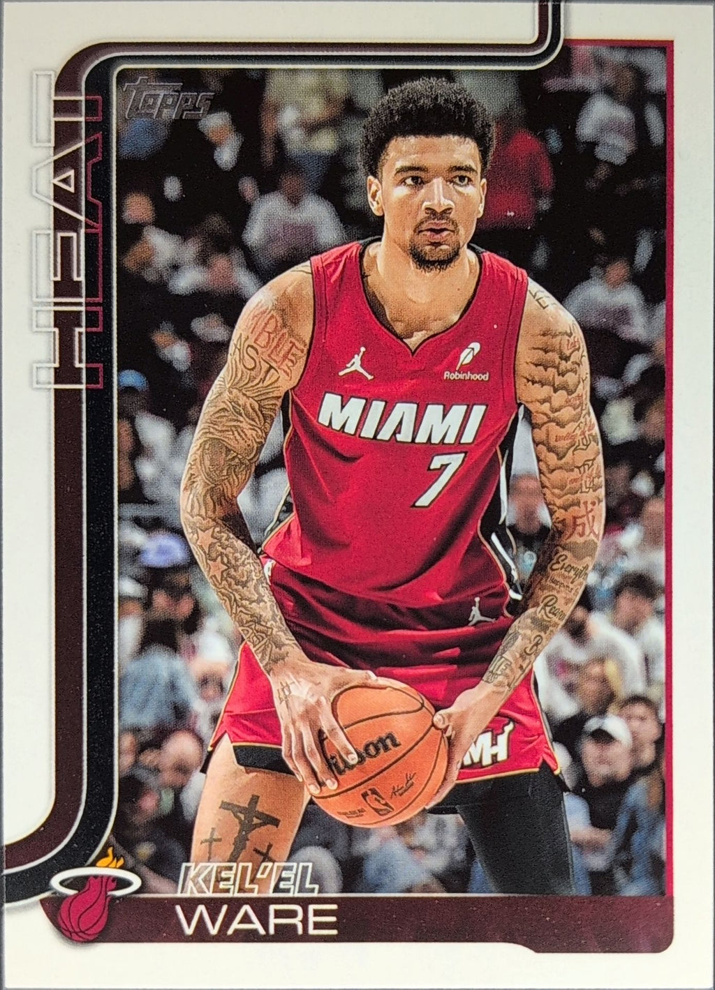 2025-26 Topps Kel'el Ware #74 Season Tip Off Miami Heat front