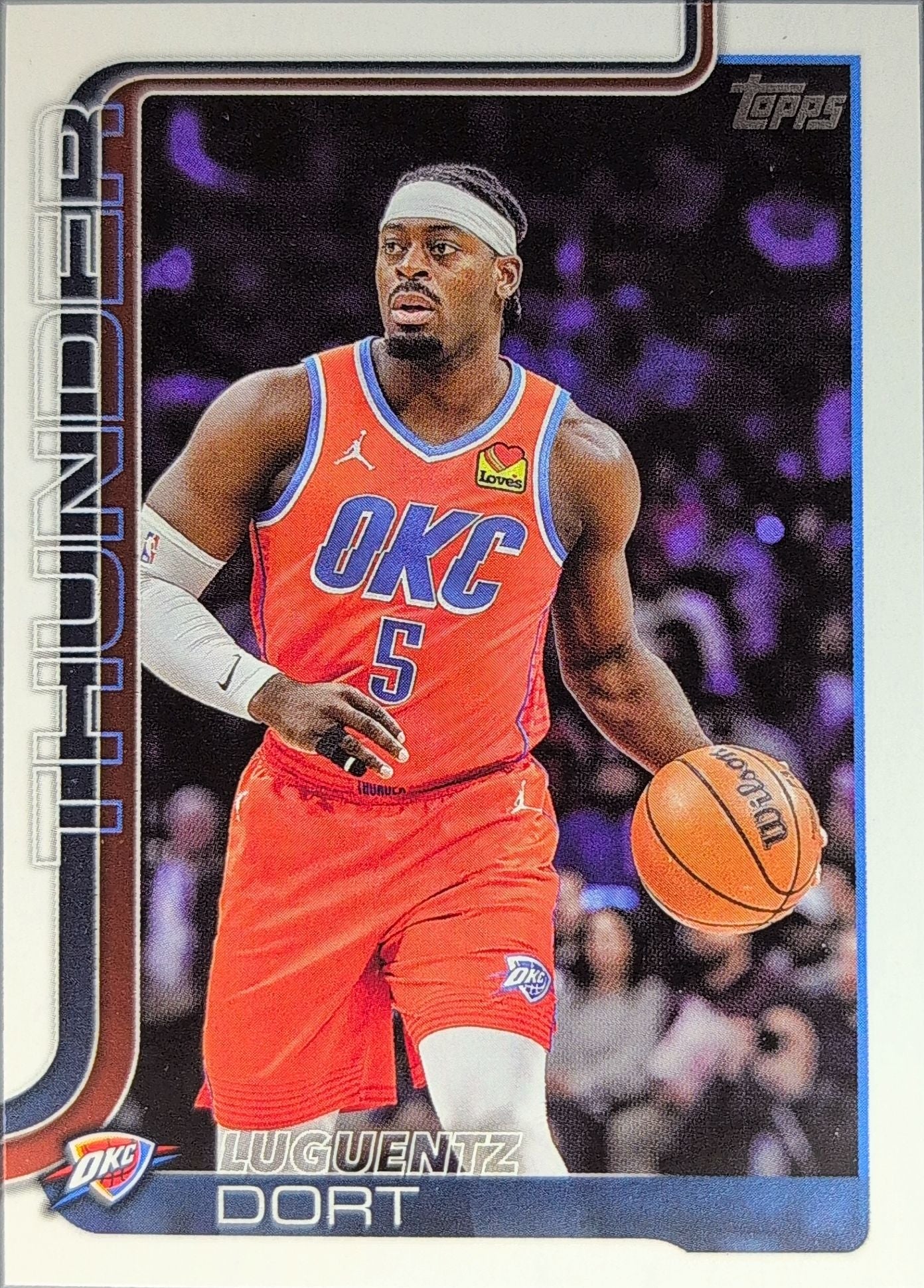 2025-26 Topps Luguentz Dort #117 Oklahoma City Thunder front