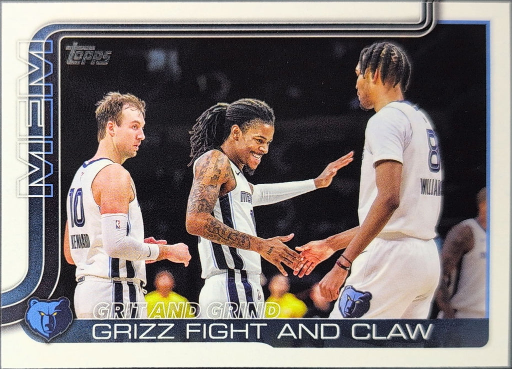 2025-26 Topps Grit and Grind: Grizz Fight and Claw #298 Memphis Grizzlies front