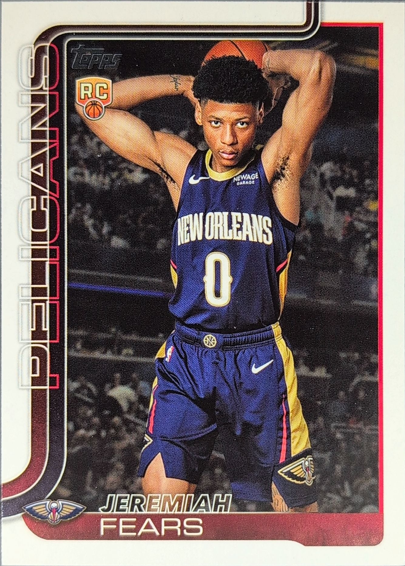 2025-26 Topps Jeremiah Fears #207 RC New Orleans Pelicans front