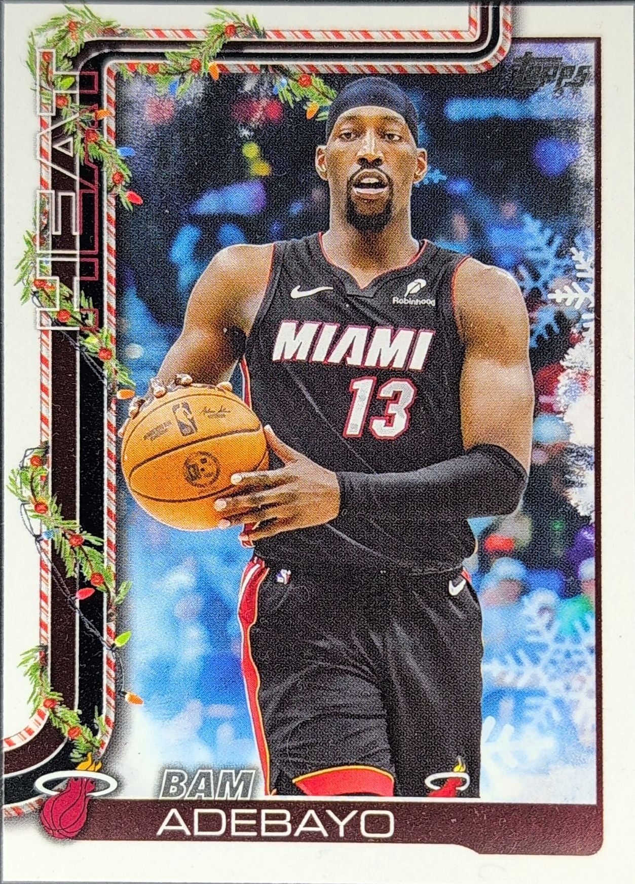 2025-26 Topps Holiday Bam Adebayo #H60 Miami Heat front
