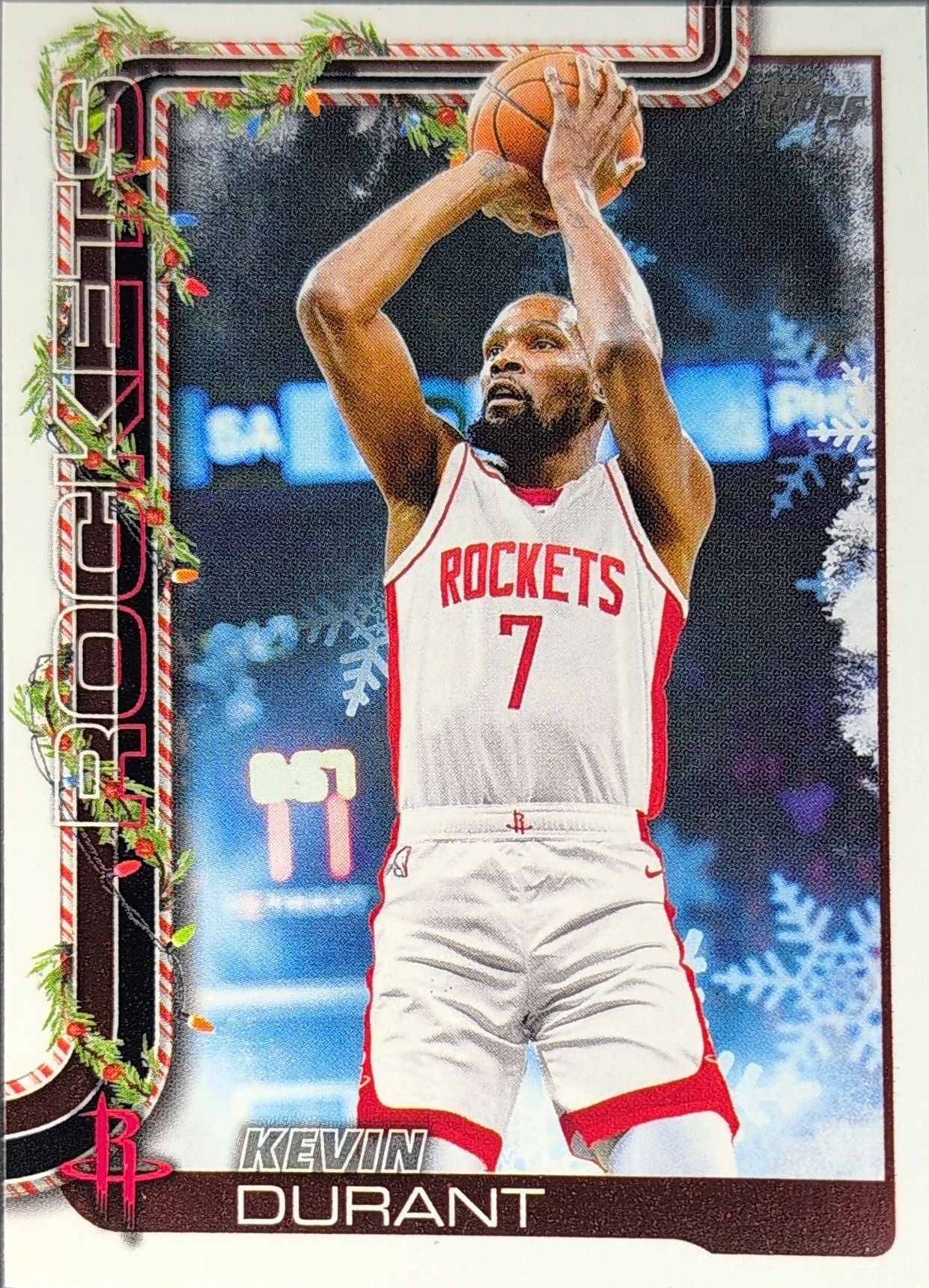 2025-26 Topps Holiday Kevin Durant #H125 Houston Rockets front