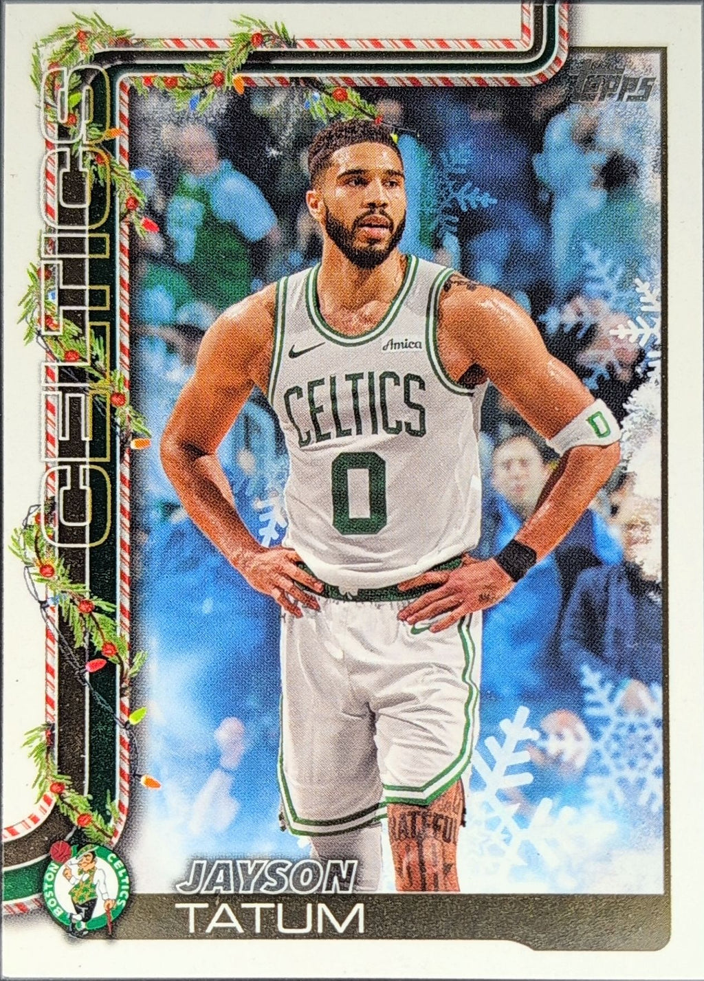 2025-26 Topps Holiday Jayson Tatum #H1 Boston Celtics front