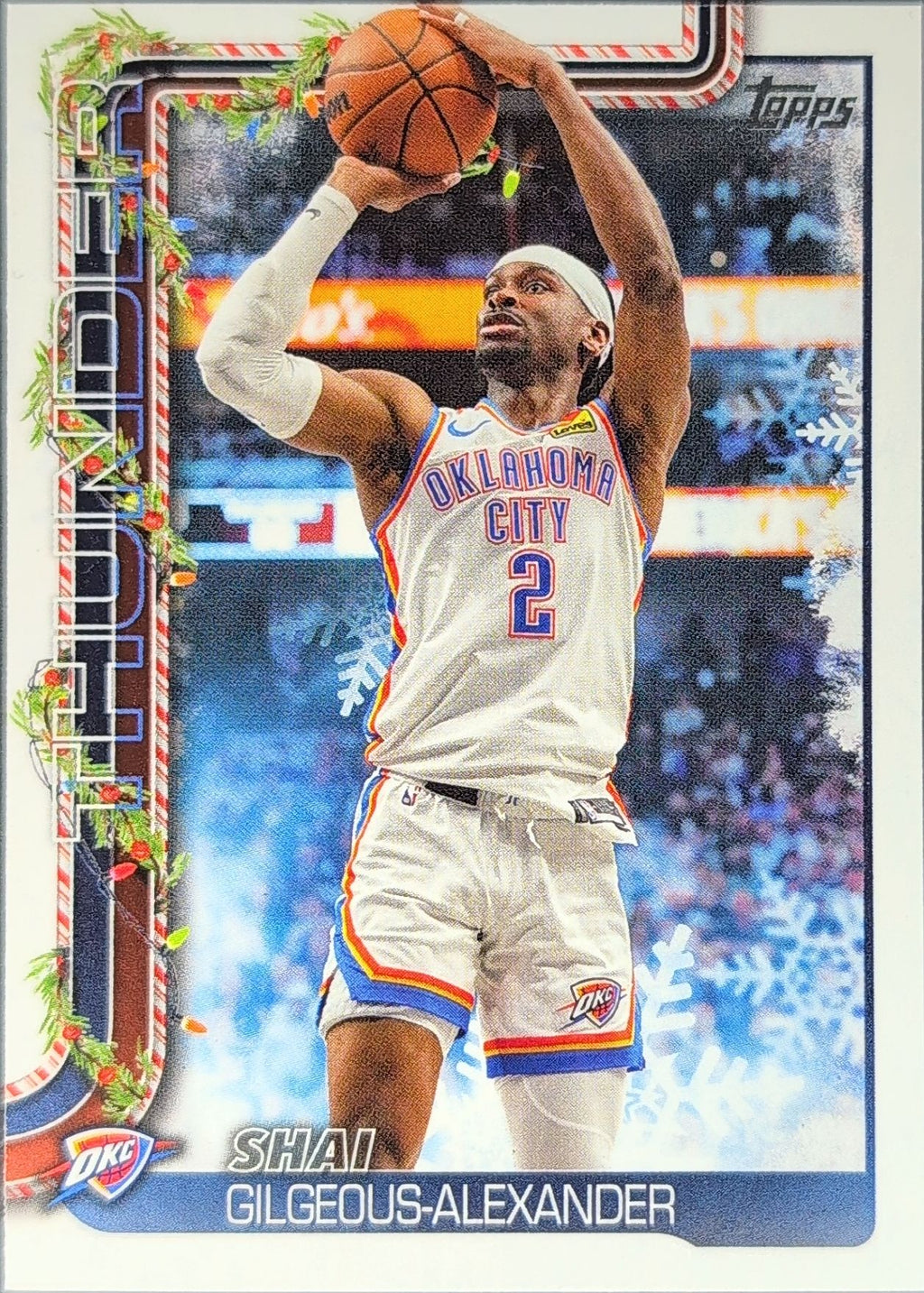 2025-26 Topps Holiday Shai Gilgeous-Alexander #H90 Oklahoma City Thunder front