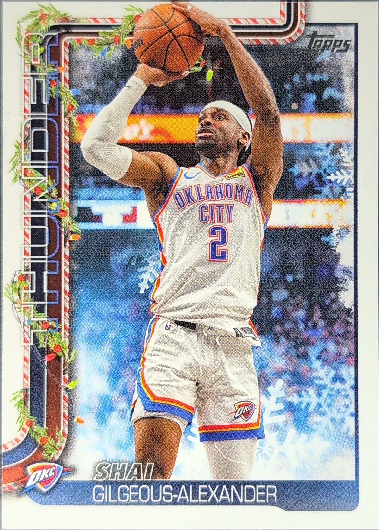 2025-26 Topps Holiday Shai Gilgeous-Alexander #H90 Oklahoma City Thunder front