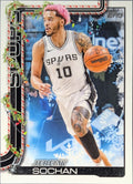 2025-26 Topps Holiday Jeremy Sochan #H160 San Antonio Spurs front