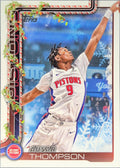 2025-26 Topps Holiday Ausar Thompson #H36 Detroit Pistons front