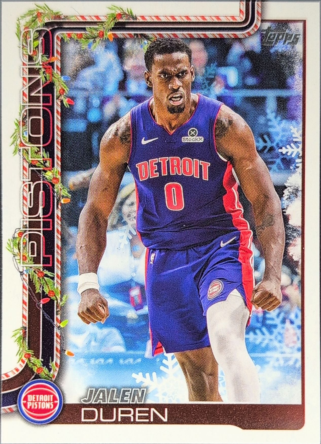 2025-26 Topps Holiday Jalen Duren #H33 Detroit Pistons front