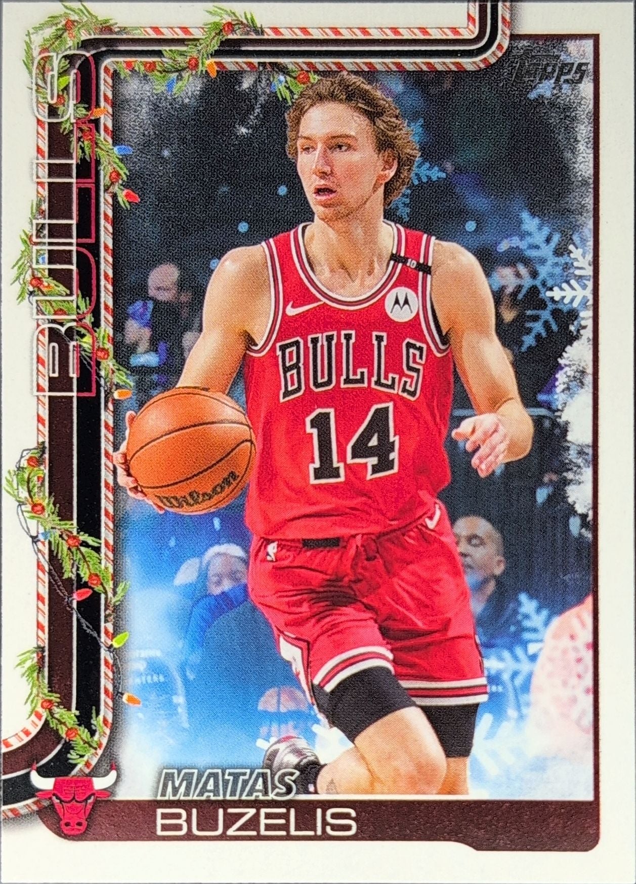 2025-26 Topps Holiday Matas Buzelis #H30 Chicago Bulls front