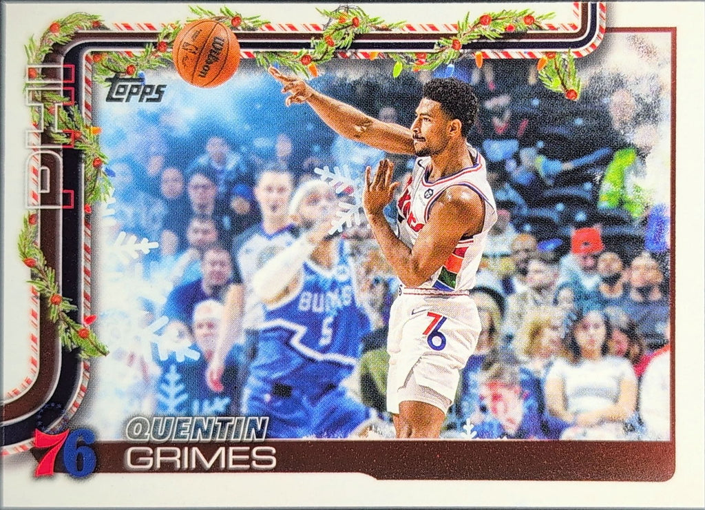 2025-26 Topps Holiday Quentin Grimes #H21 Philadelphia 76ers front