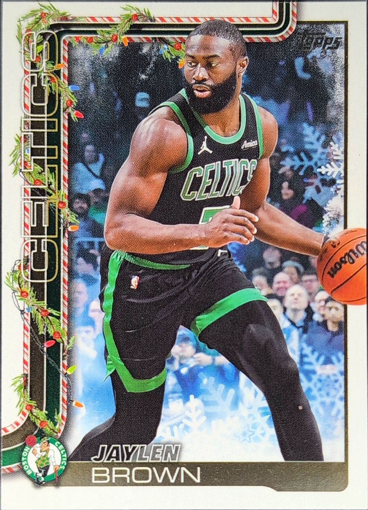 2025-26 Topps Holiday Jaylen Brown #H2 Boston Celtics front