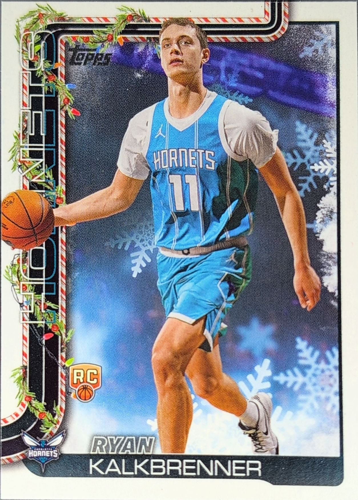 2025-26 Topps Ryan Kalkbrenner #234 RC Charlotte Hornets front