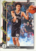 2025-26 Topps Holiday Nolan Traore #H179 RC Brooklyn Nets front