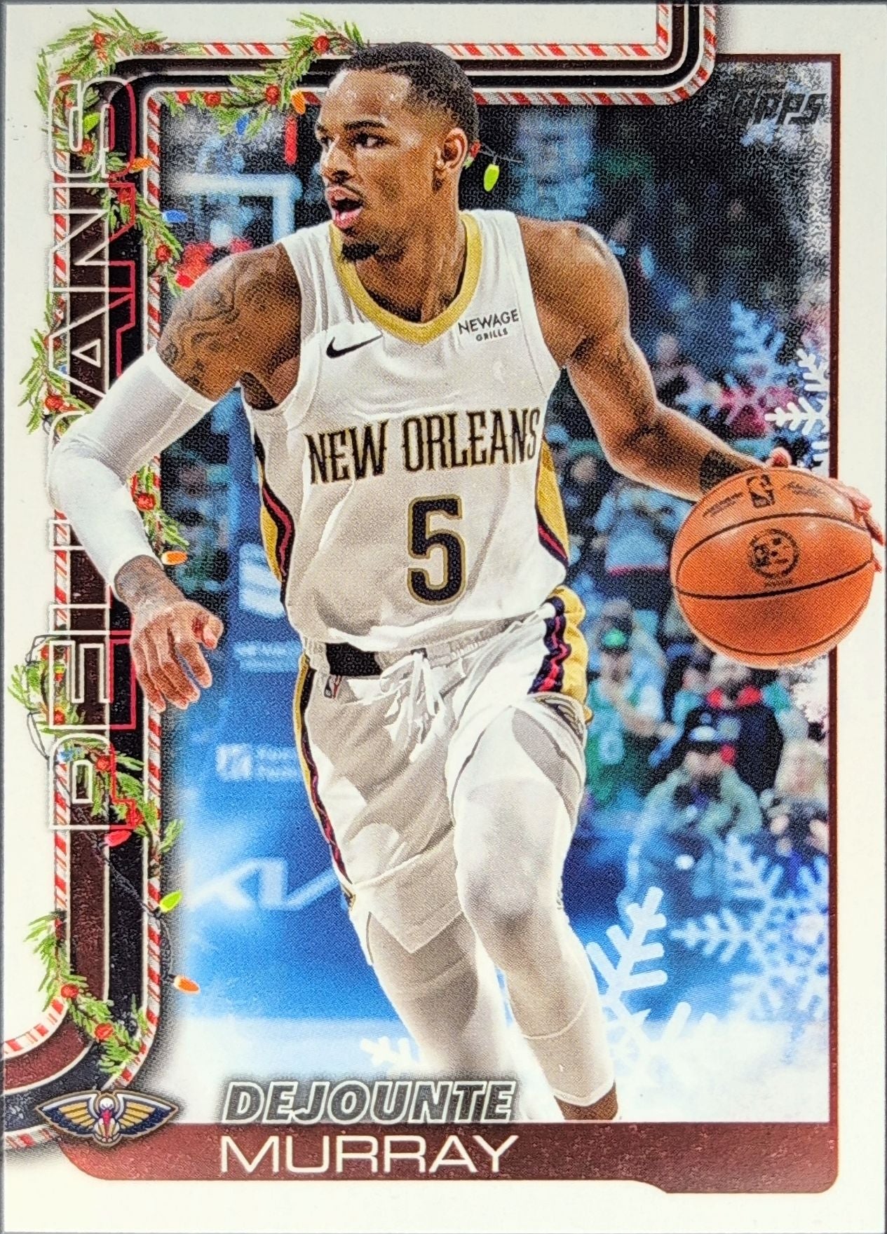 2025-26 Topps Holiday Dejounte Murray #H154 New Orleans Pelicans front