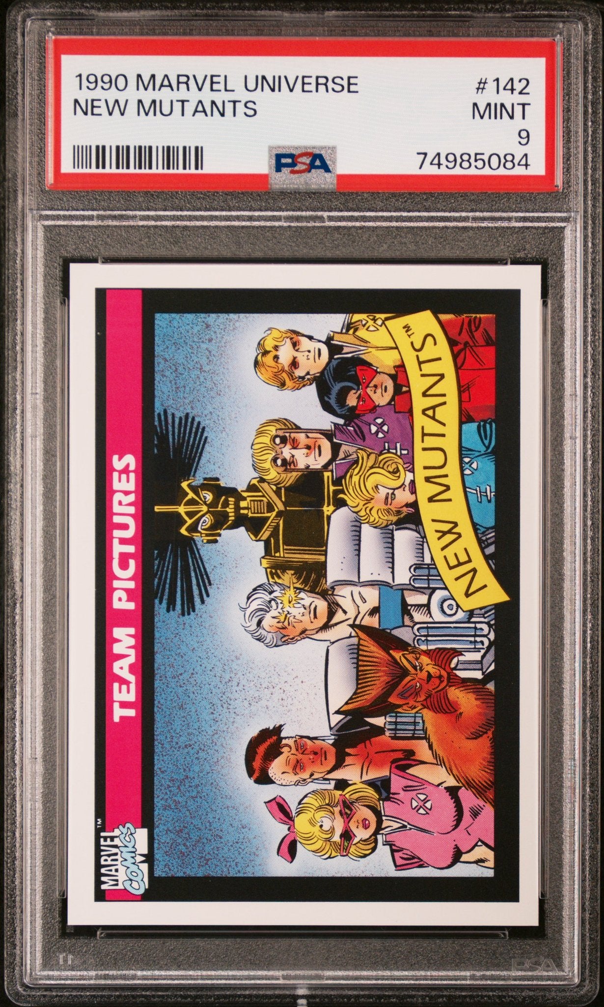 New Mutants 1990 Marvel Universe #142 PSA 9 - front image