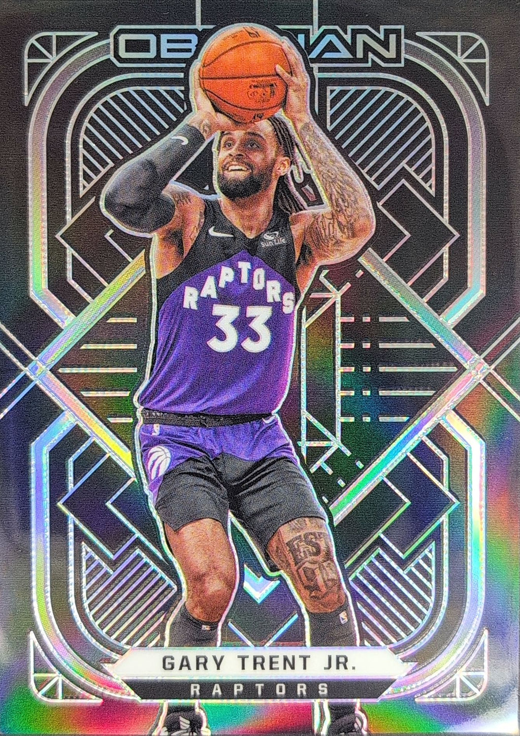 2020-21 Panini Obsidian Gary Trent Jr. #75 Toronto Raptors front