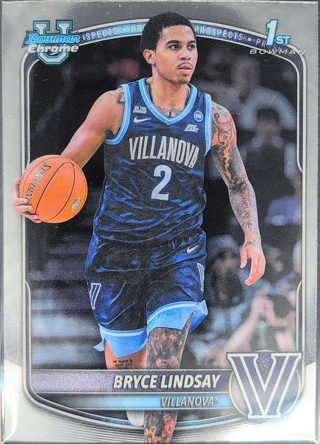2025-26 Bowman Bryce Lindsay #BCP-52 Chrome Prospects Villanova Wildcats front