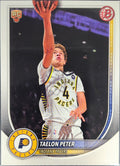 2025-26 Bowman Taelon Peter #50 RC Indiana Pacers front