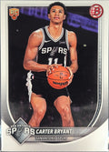 2025-26 Bowman Carter Bryant #14 RC San Antonio Spurs front
