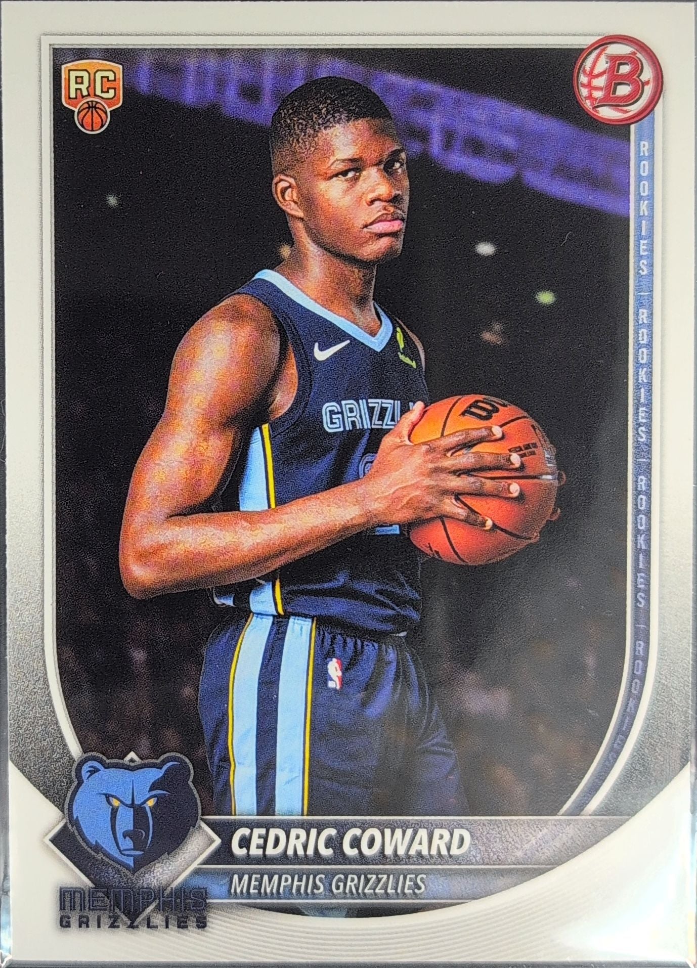 2025-26 Bowman Cedric Coward #11 RC Memphis Grizzlies front