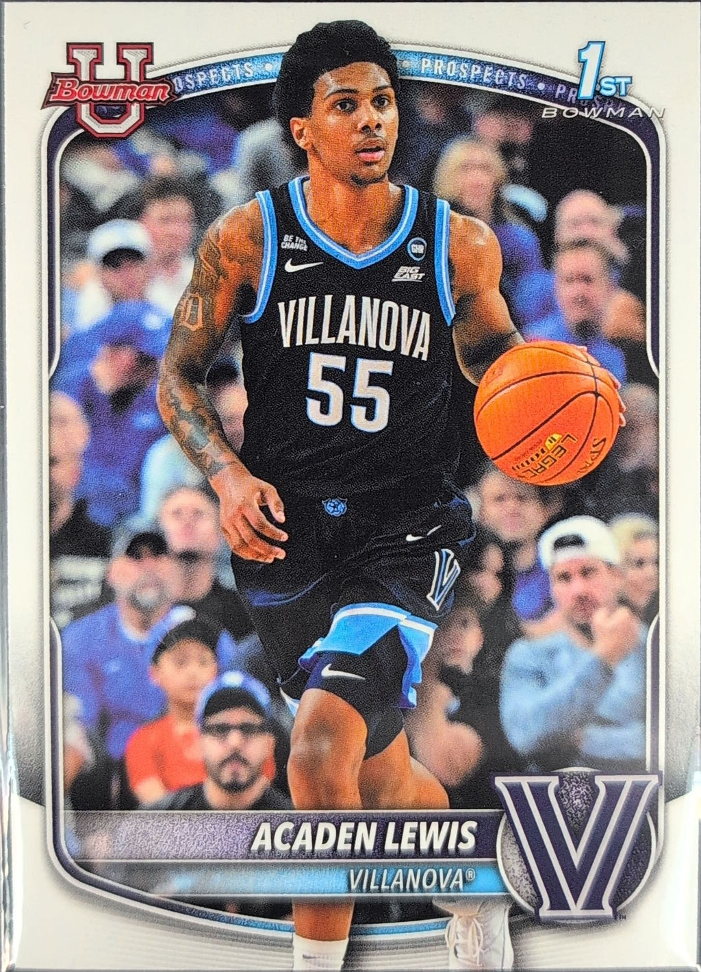 Acaden Lewis 2025-26 Bowman #BCP-14 Chrome Prospects Villanova Wildcats - front image