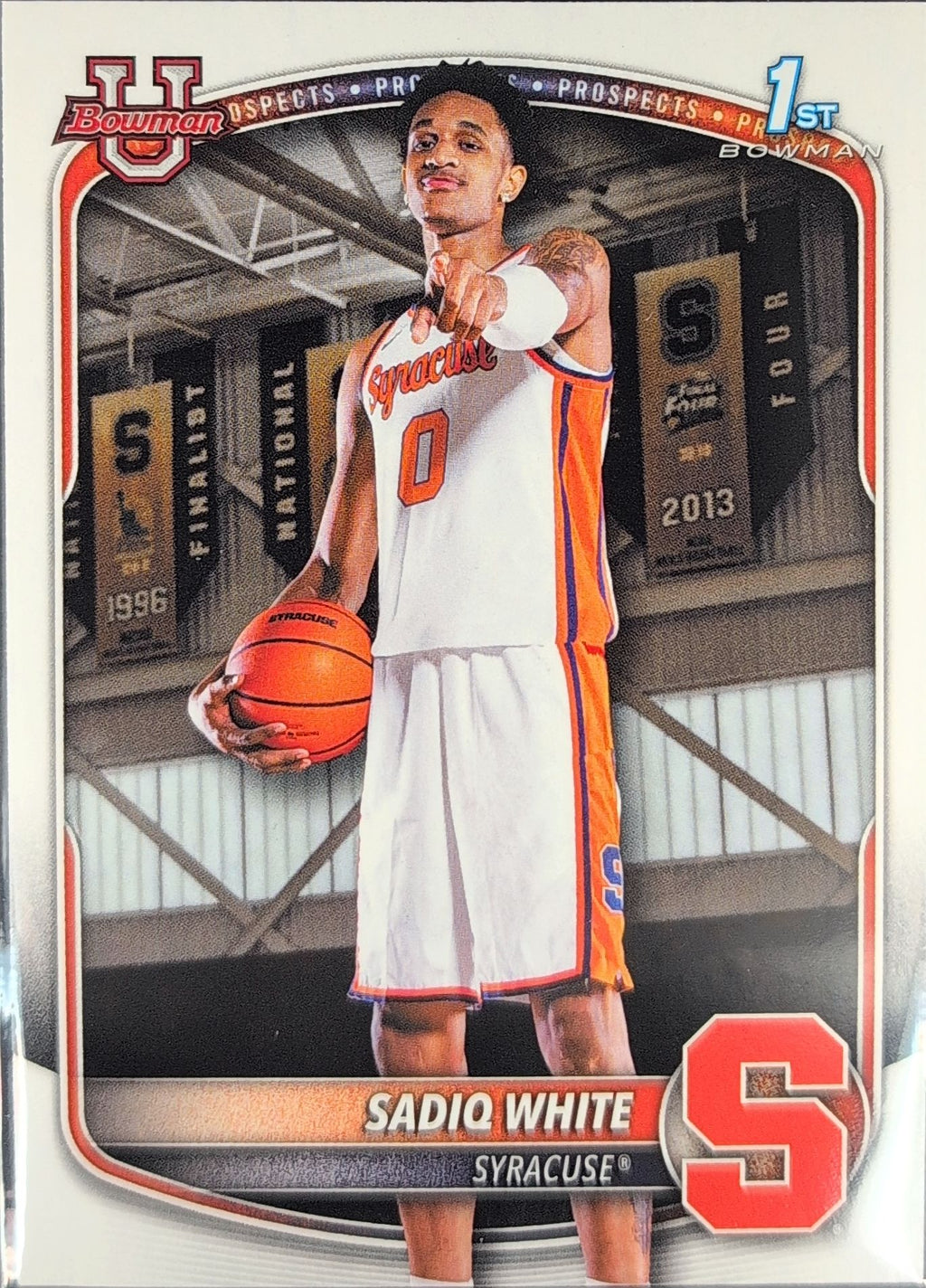 2025-26 Bowman Sadiq White Jr. #BPP-41 Prospects Syracuse Orange front
